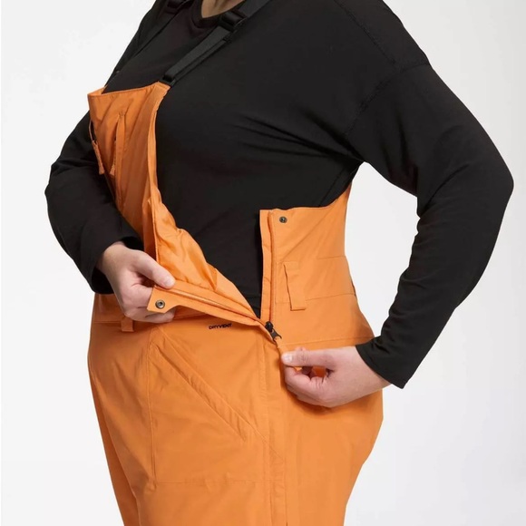 THE NORTH FACE Freedom Bib Pants Topaz Orange Women Plus sz 2X Short NEW… - Picture 4 of 5